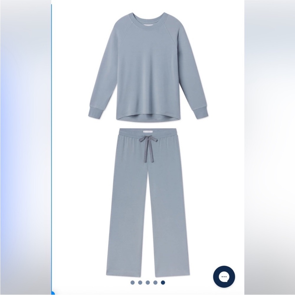 Lake Pajamas Set Dusty Blue Women’s - Size S - Picture 11 of 12